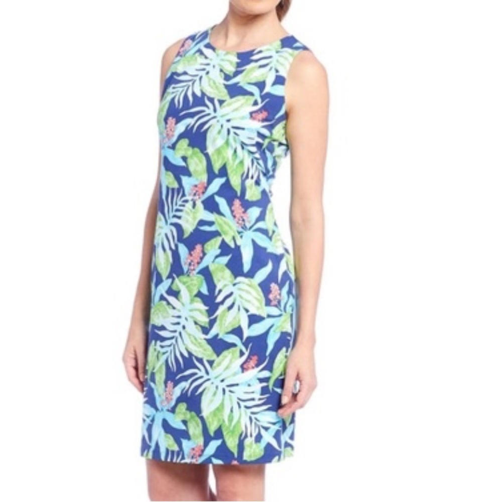 J. McLaughlin Sophia tropical floral print shift dress Size Medium
